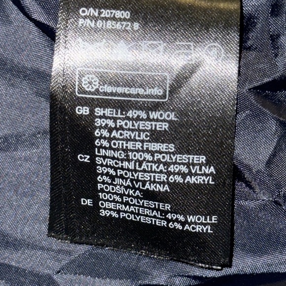 H&M Wool Blend Military Cropped Jacket SZ 8 - Picture 9 of 9